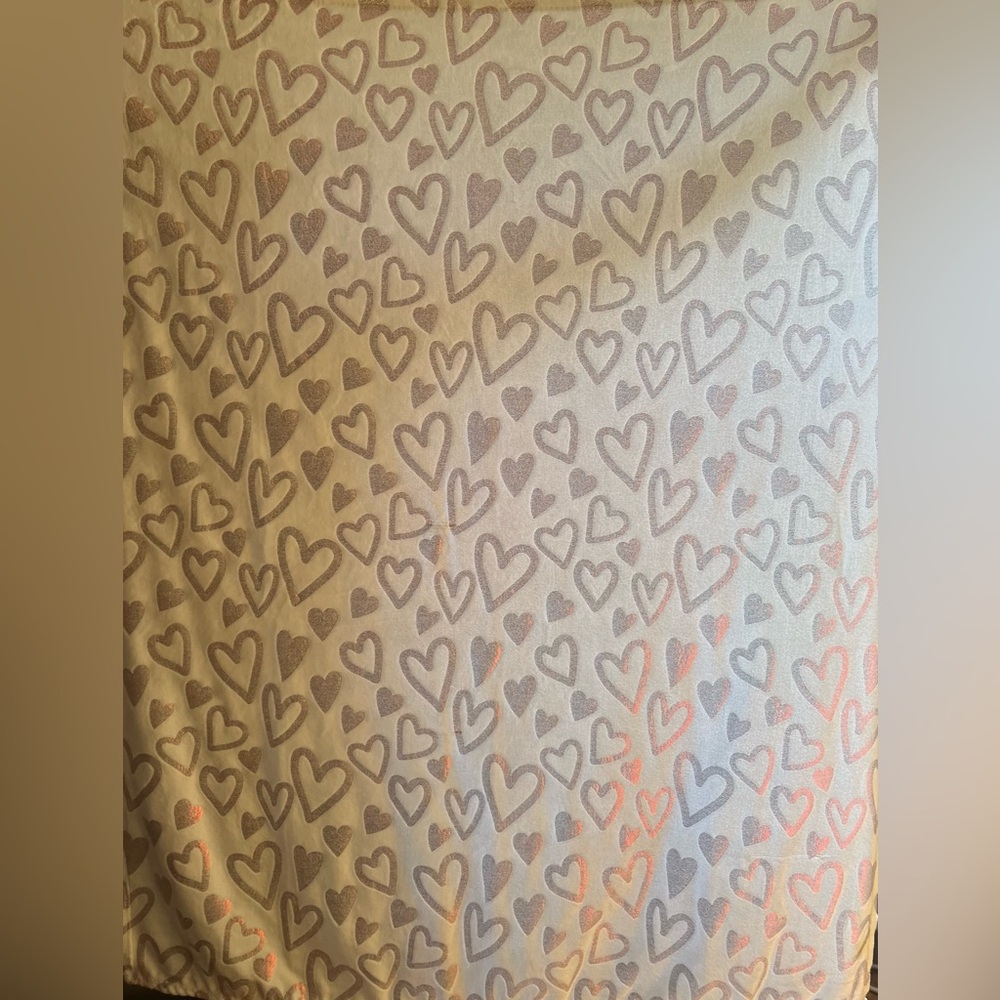 Heart Patterned Throw Blanket